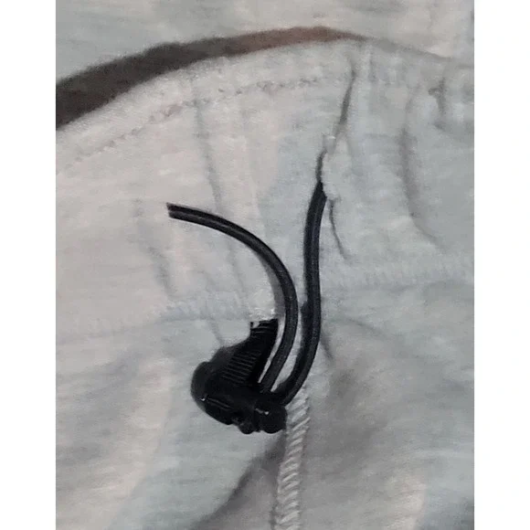 The North Face Shorts Mens 2XL Gray Knit Gym Run Workout Zip Pocket Drawstring - Picture 6 of 11